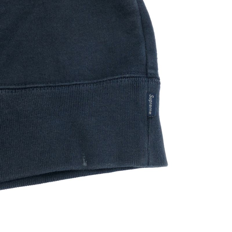 中古】Supreme piping sweat shirt L ネイビー シュプリーム[10  