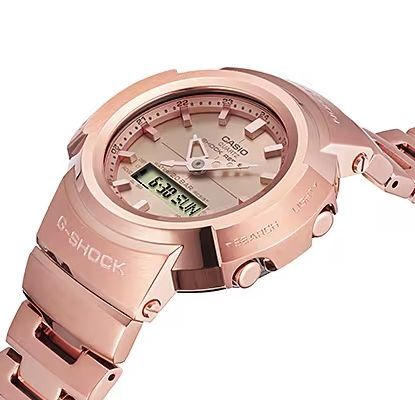 G-SHOCK FULL METAL AWM-500GD-4Aピンクゴールドカラー（ローズ