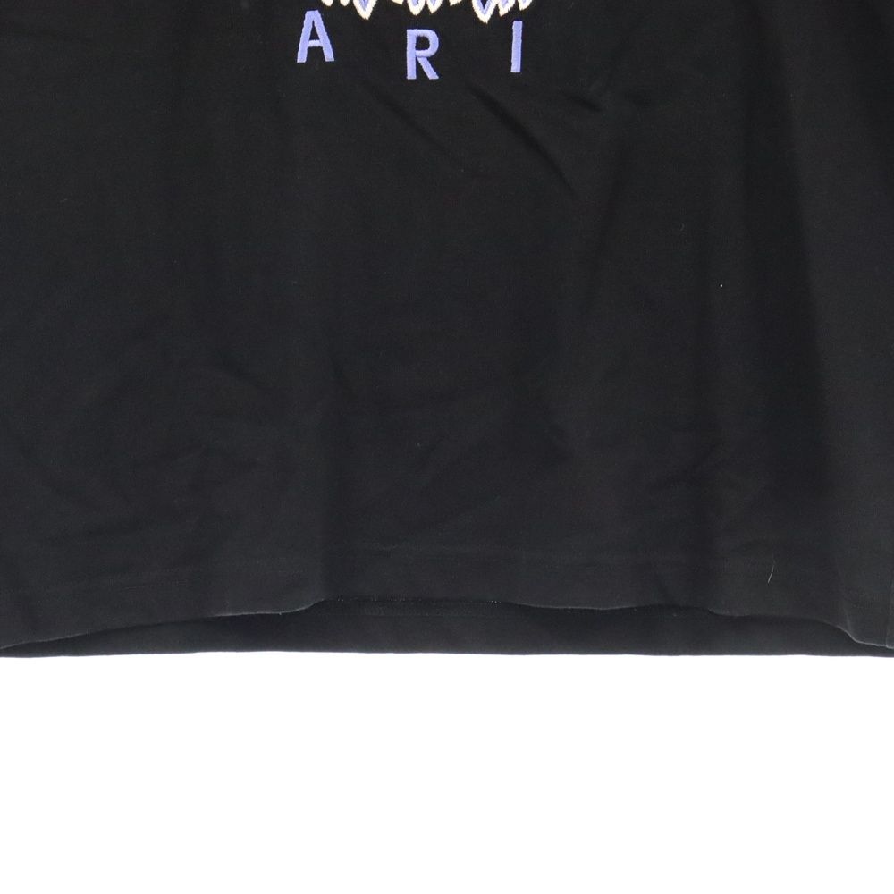KENZO 刺繍 クルーネック半袖TシャツFA55TS0904V9 Men's KENZO Embroidered Casual Short Sleeve Black