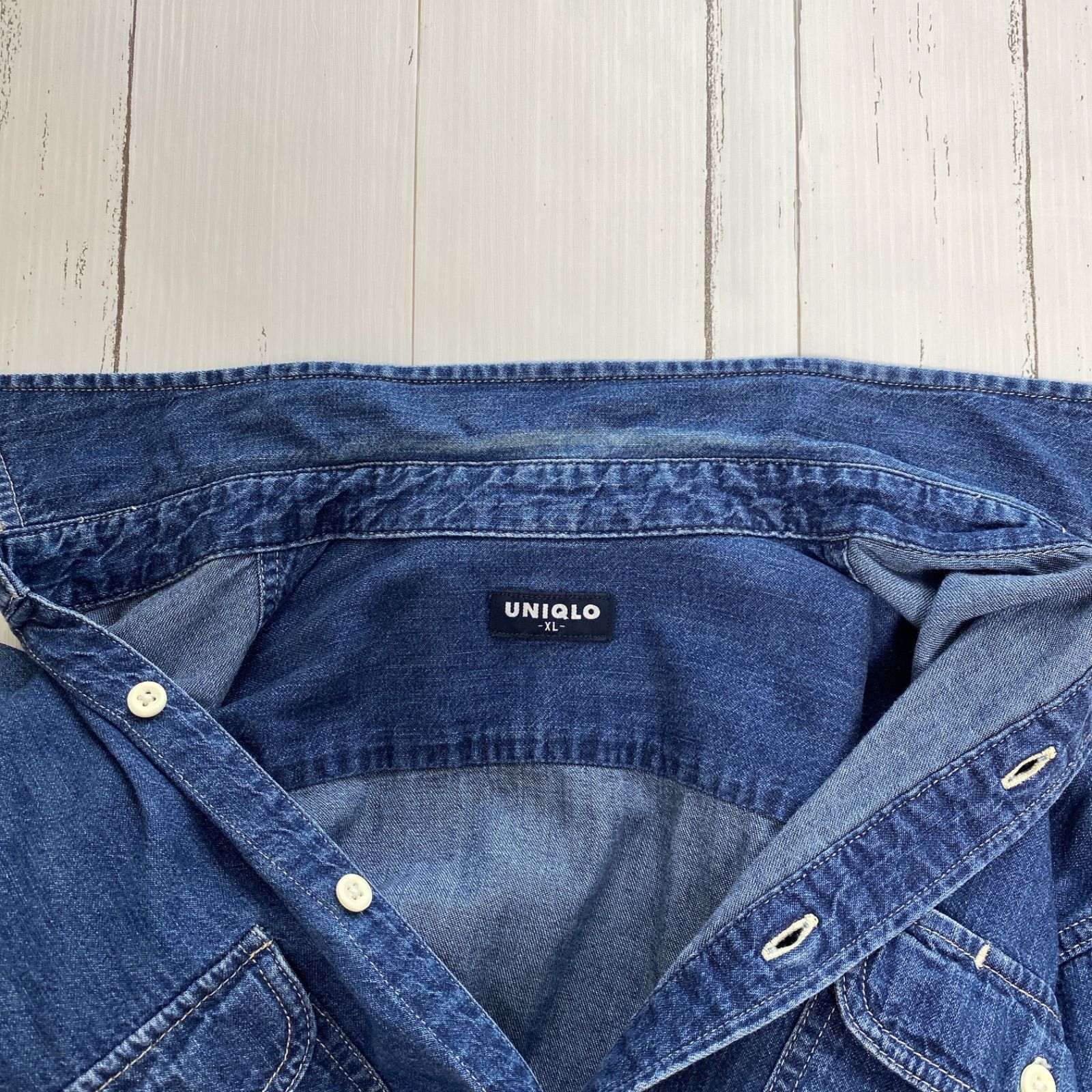 オールドユニクロ OLD UNIQLO デニムシャツ XL - メルカリ