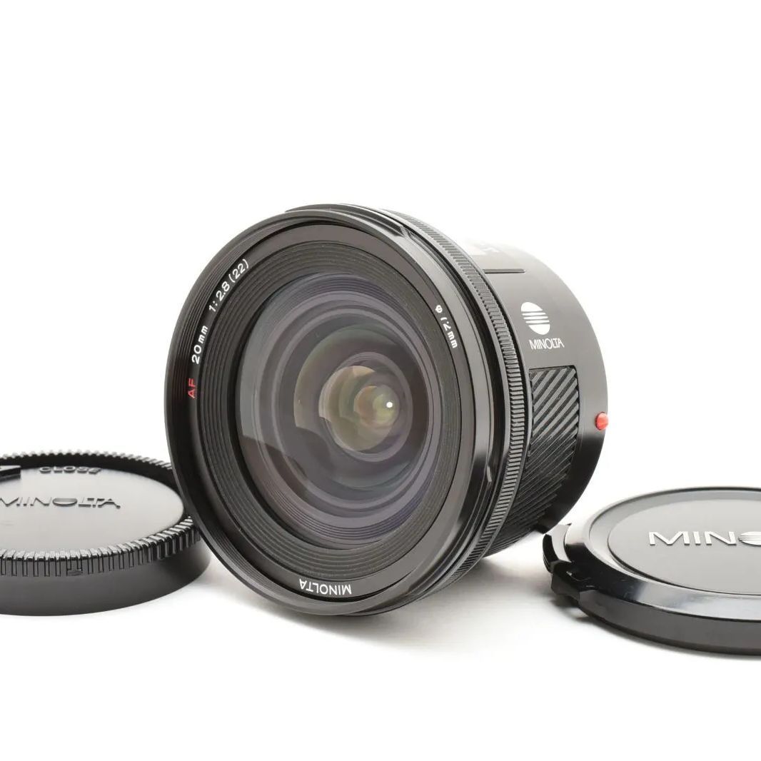 広角レンズ】 MINOLTA AF 20mm F2.8 New  Aマウント 美品】Minolta AF 20mm F2.8 広角レンズ ソニー/ミノルタAマウント用