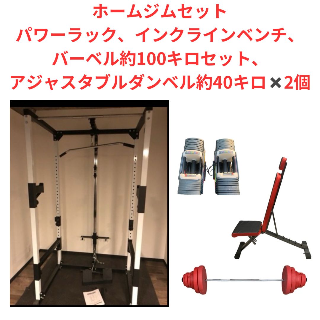 ダンベル20kg×2 チンニングバー インクラインベンチ - フィットネス、トレーニング