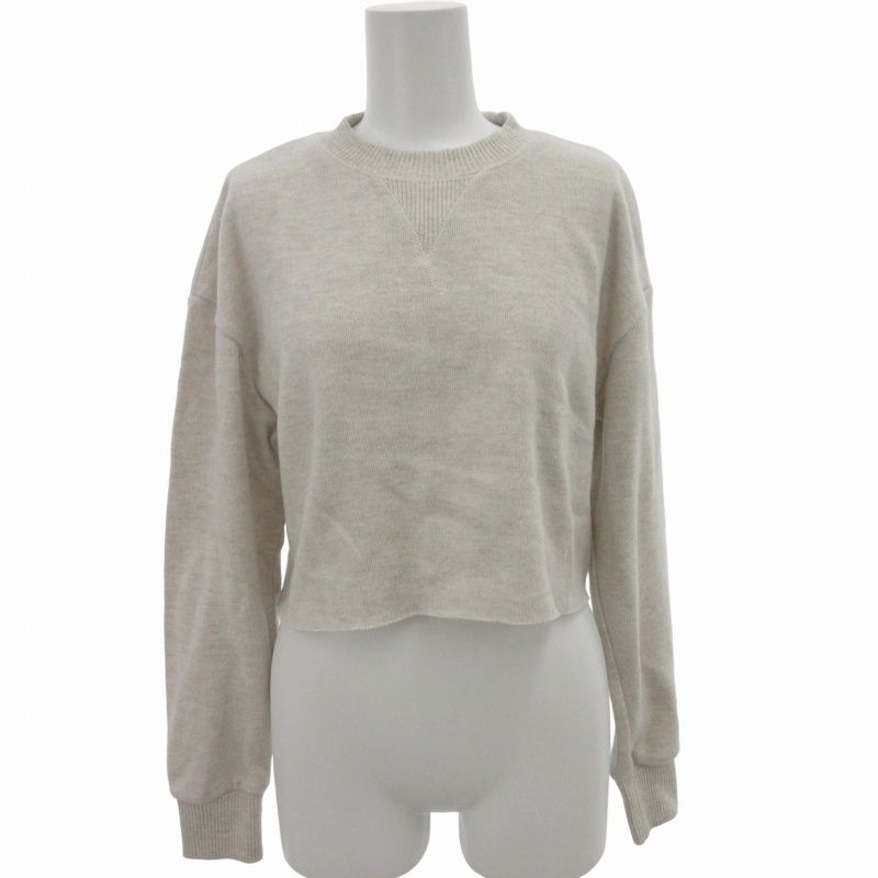 ザラ ZARA 22AW クロップドニット パンツ セットアップ S 薄ピンク