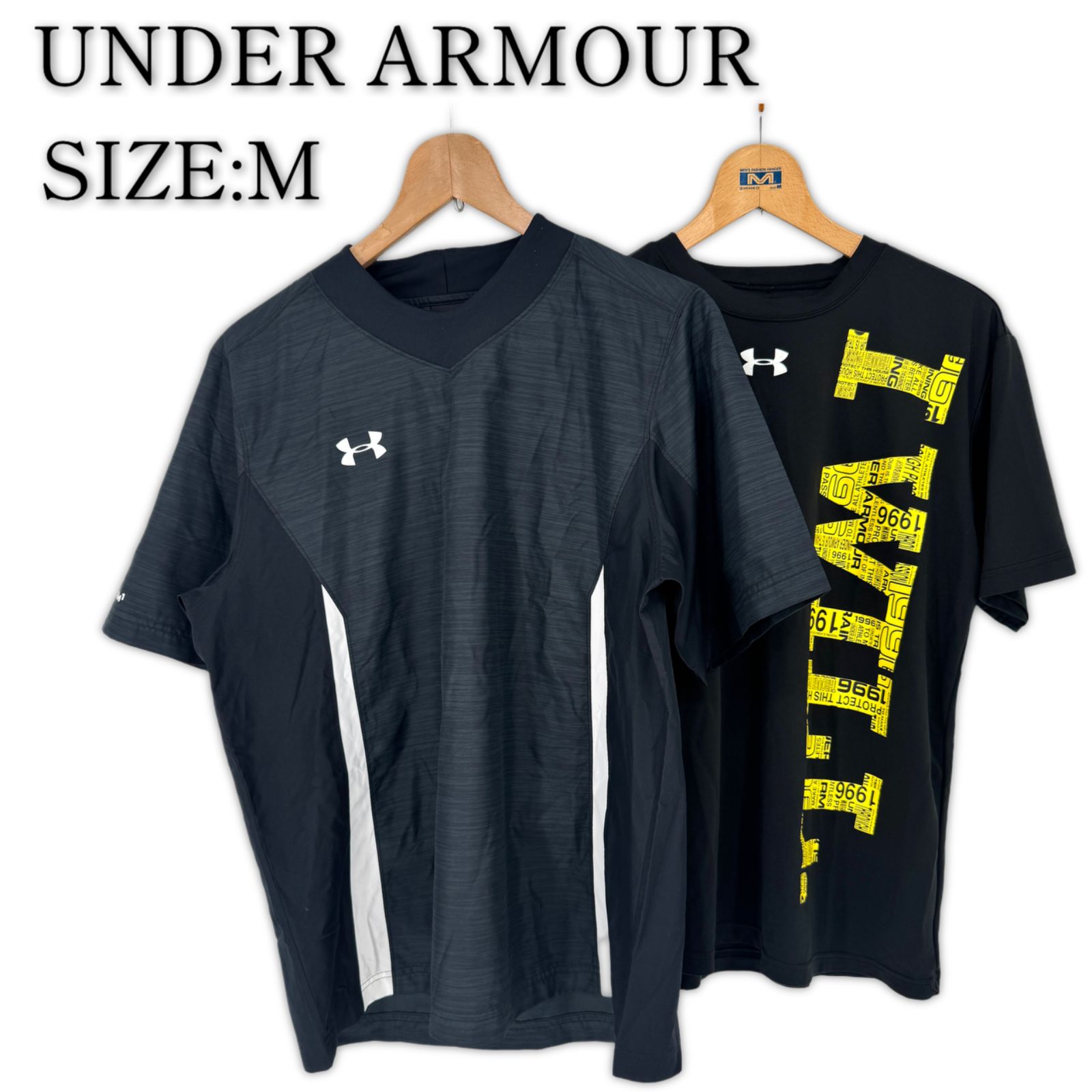 美品 UNDER ARMOUR アンダーアーマー 2枚セット ウーヴンシャツ