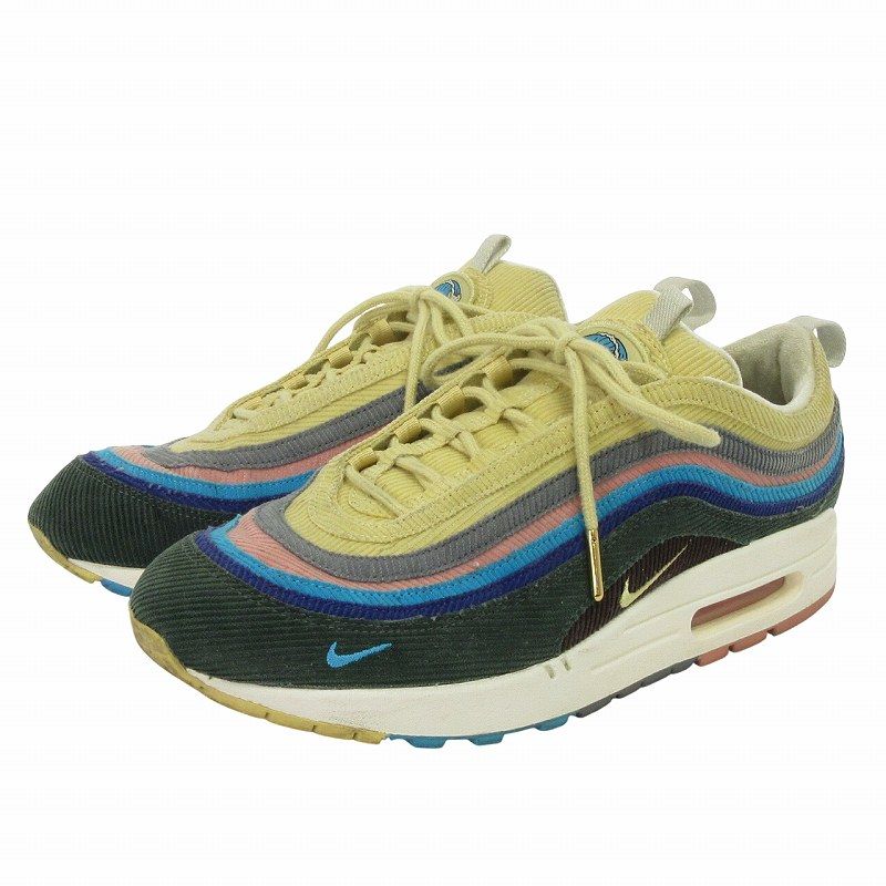 ナイキ NIKE AIR MAX 1 97 VF SW × Sean Wotherspoon スニーカー ローカット コーデュロイ AJ4219-400 マルチ US9 27cm 靴