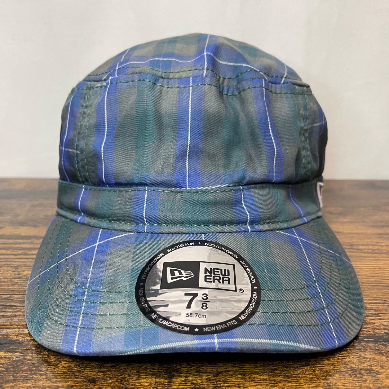 D-17ニューエラ キャンバスチェック柄 Work Cap740 - メルカリ