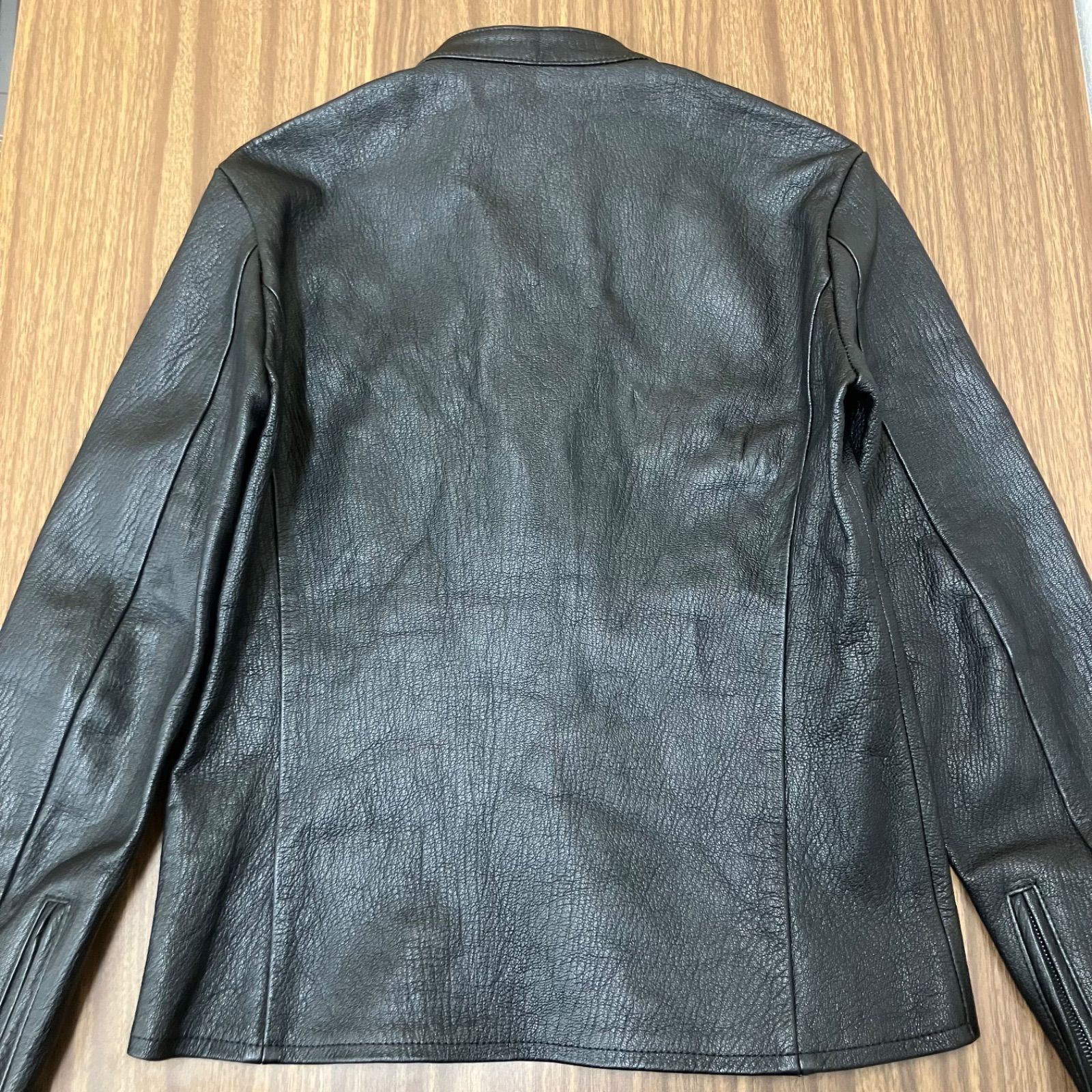 希少　イサムカタヤマバックラッシュ　レザージャケット　Ｌサイズ　3　ブラック イサム・カタヤマ・バックラッシュ × サッポロ黒ラベル、スター