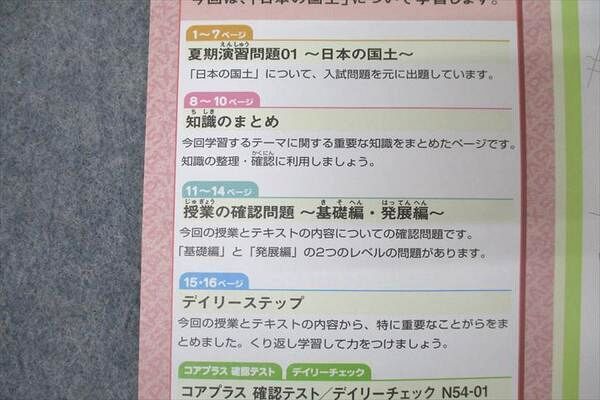 SAPIX 小学5年 社会 サマーサピックス N54-01～08 計8回分セット