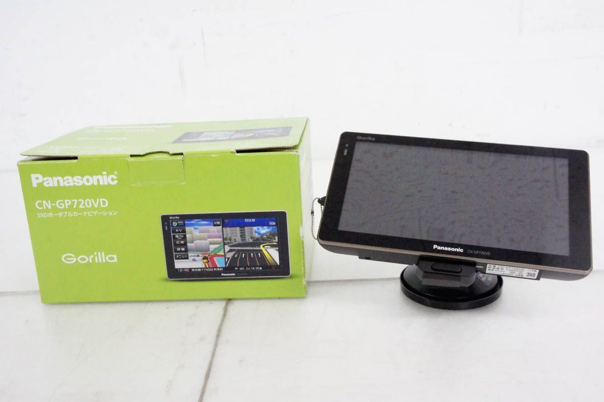 Panasonicパナソニック 7V型 SSDポータブルカーナビゲーション Gorillaゴリラ CN-GP720VD