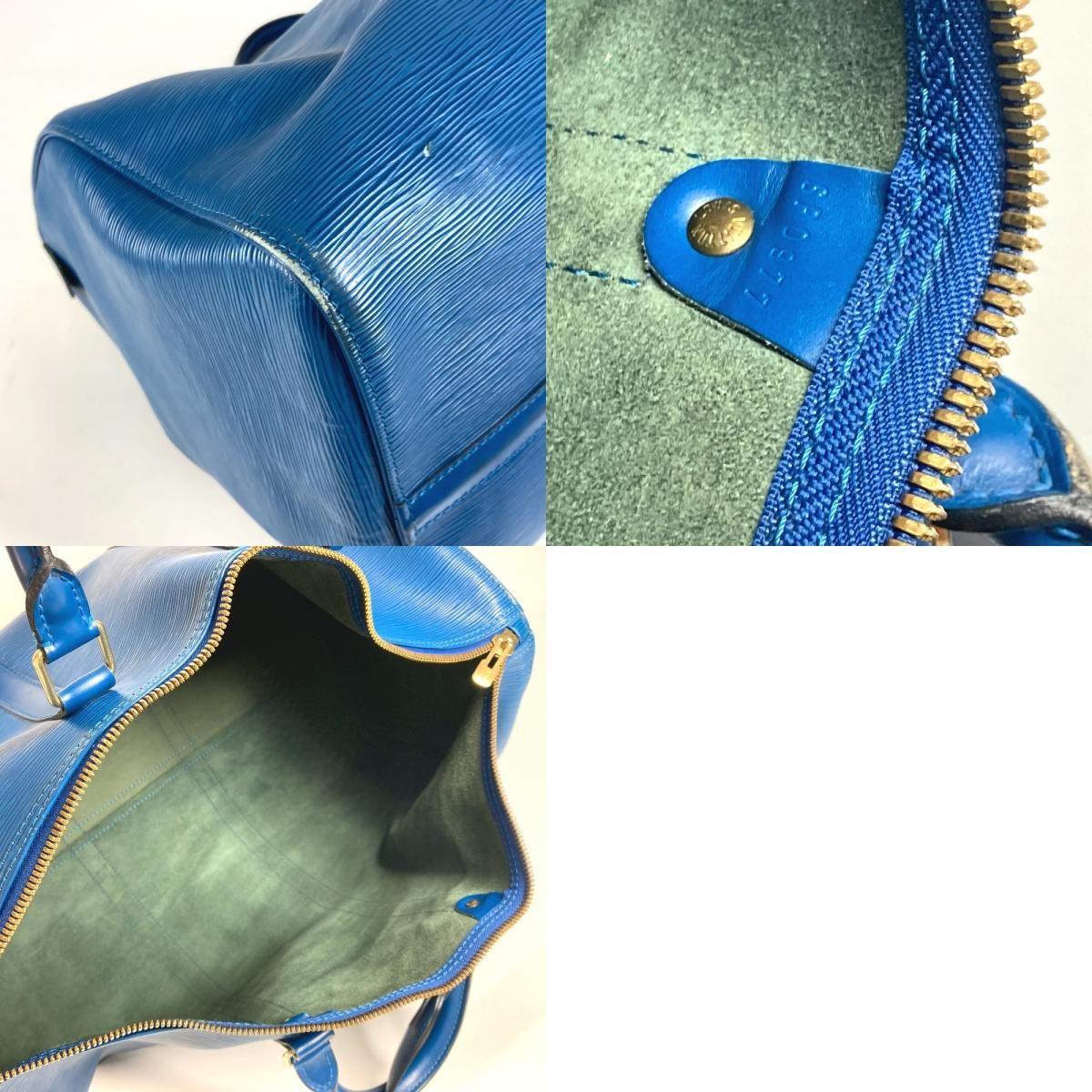 Louis Vuitton キーポル50 エピレザー ボストンバッグ 青 極美品 LOUIS VUITTON ルイヴィトン NIGO キーポルバンド
