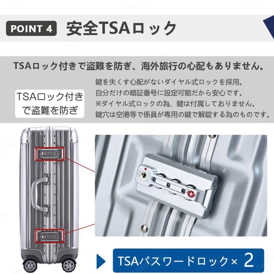 スーツケース 機内持ち込み キャリーケース TSAロック 2泊3日 3