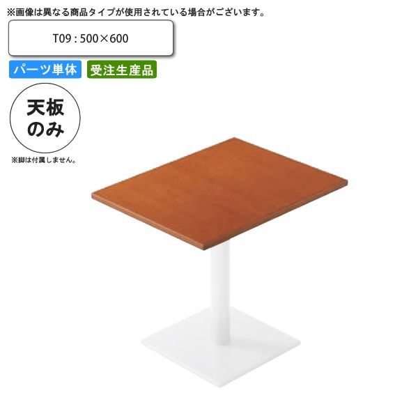 テーブル天板のみ T09 500×600 業務用家具 送料無料 店舗 施設 コントラクト