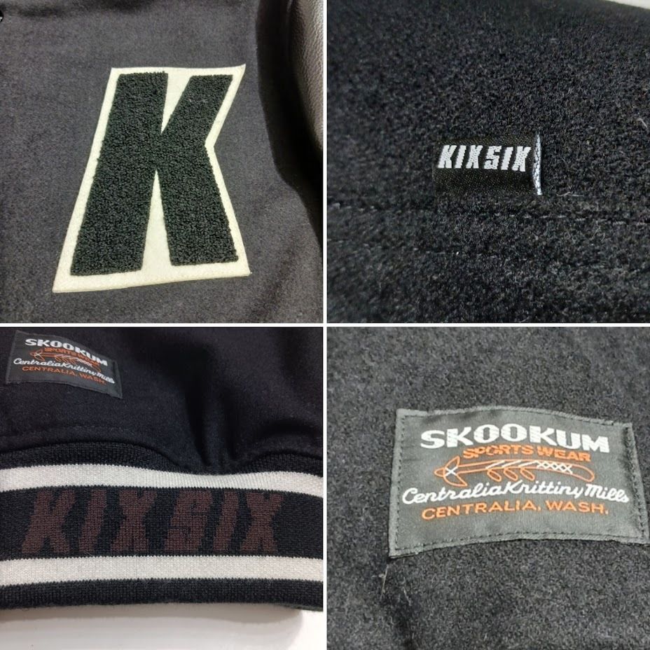 SKOOKUM KIXSIX スクーカム キックスシックス レザースタジャン