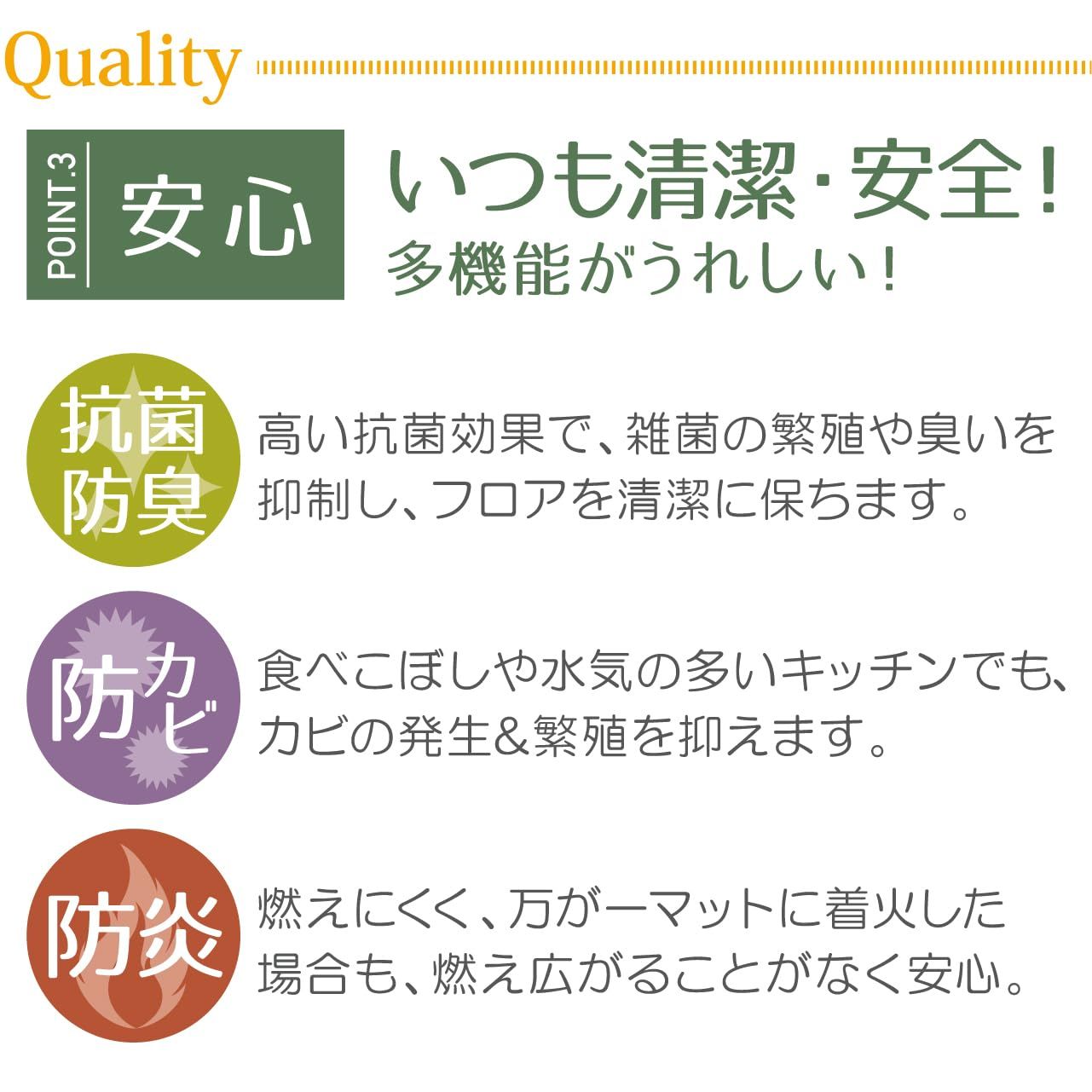 ヨコズナクリエーション 拭けるキッチンマット