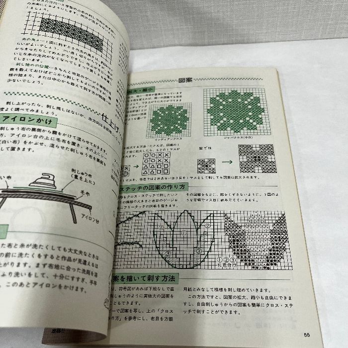 オールカラー クロス・ステッチ図案集 雄鶏社 昭和56年 - メルカリ