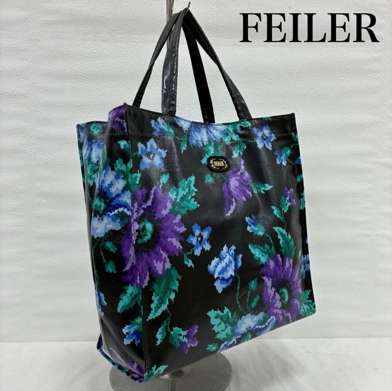 FEILER フェイラー　トートバッグ　A4収納　極美品 USED 古着 トートバッグ FEILER フェイラー 大判 トートバッグ