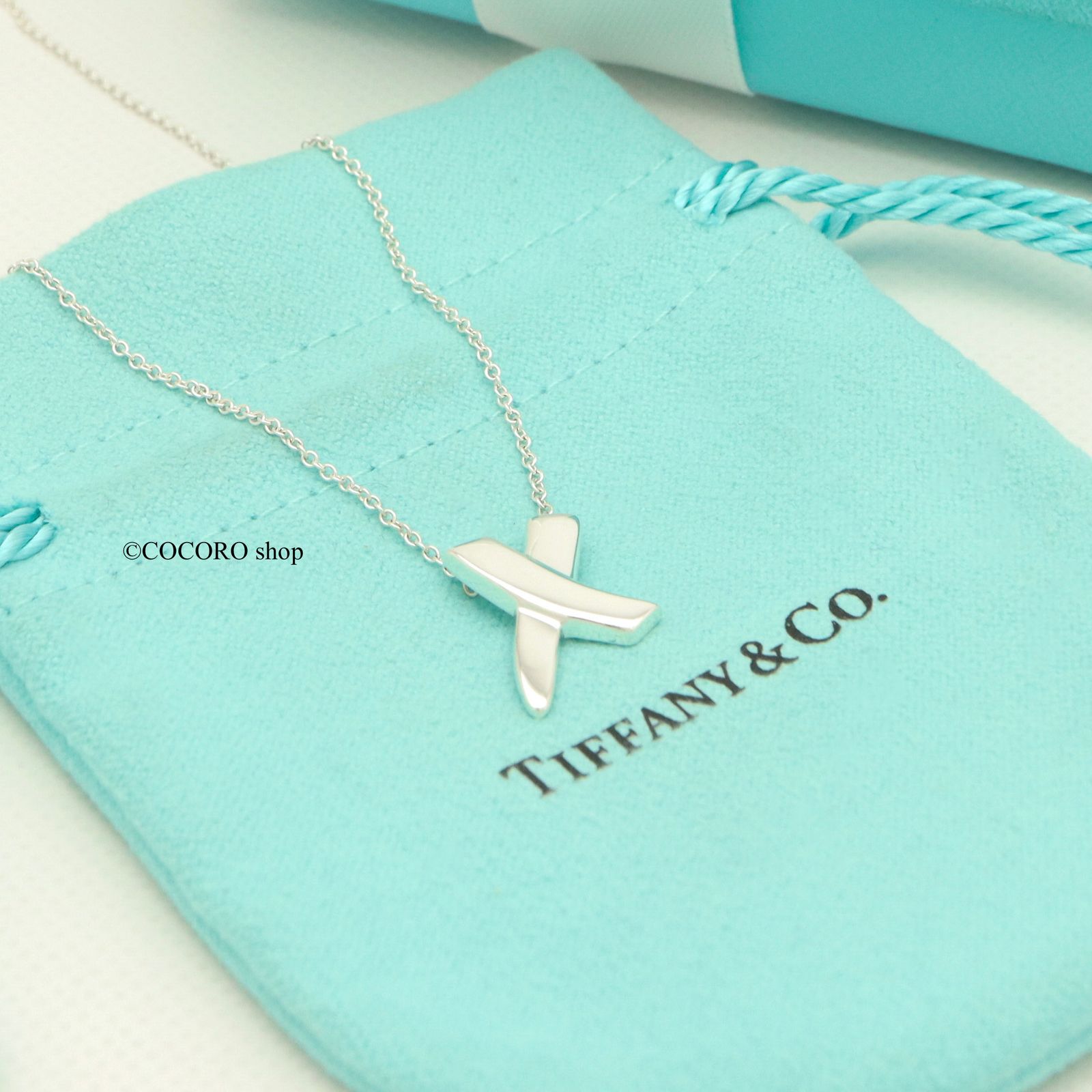 ギフト ティファニー TIFFANY-Co. キス クロス パロマピカソ ネックレス AG925