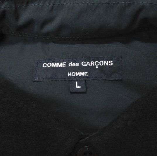 新品 COMME des GARCONS HOMME コムデギャルソンオム 21AW 日本製 WOOL CPO SHIRT バックキルティング ウール シャツジャケット HH-B030 L NAVY 定価39,600円 トップス g16520 - メルカリ