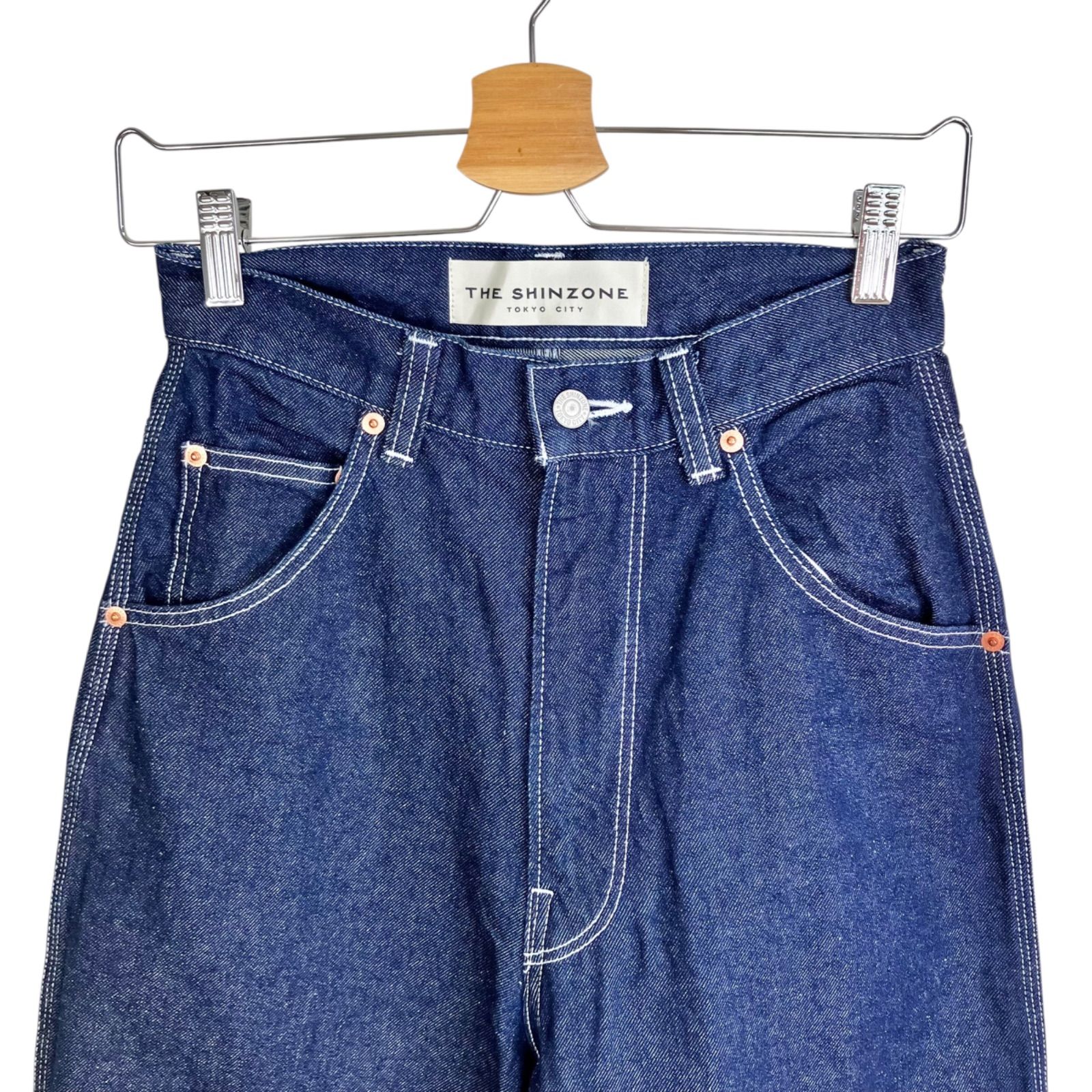 ダークブルー デニムパンツ 32サイズ THE SHINZONE TOOL DENIM PANTS 32 DARK BLUE ダークブルー