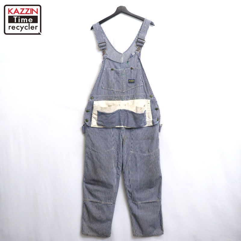 ビンテージ 60s 70s オシュコシュ オーバーオール ヒッコリー ダブルニー 60s vintage OSHKOSH エプロン付き ダブルニー ヒッコリー