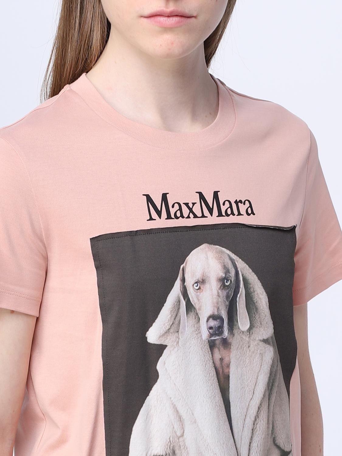 MaxMara VALIDO wegman マックスマーラ Tシャツ MMDOG プリント Max Mara - MAX MARA VALIDO wegman マックスマーラTシャツ