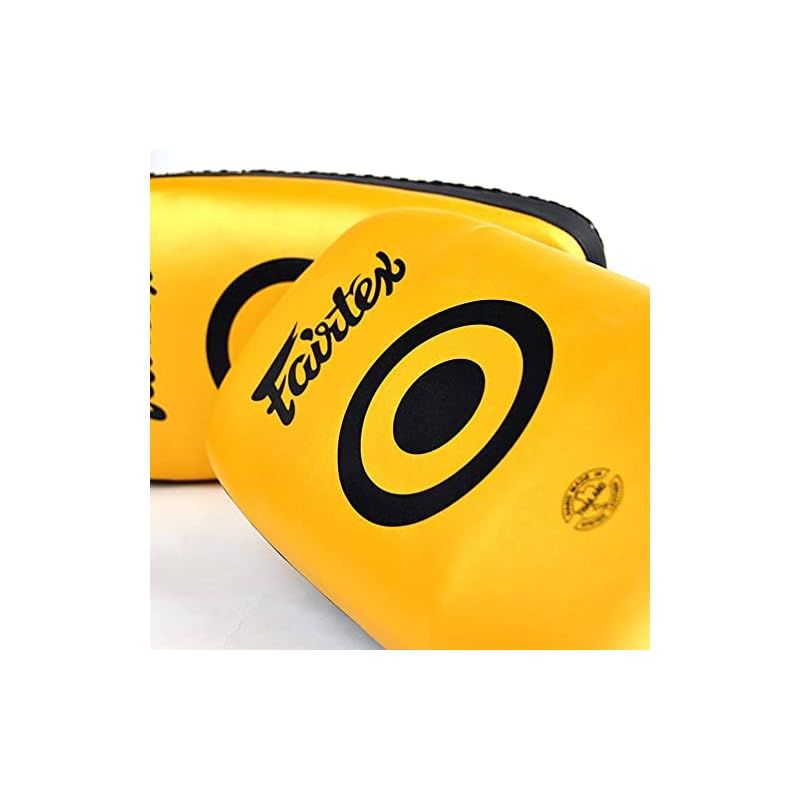Fairtex KPLC6 ムエタイ キックボクシング スモールカーブタイパッド ゴールド 0
