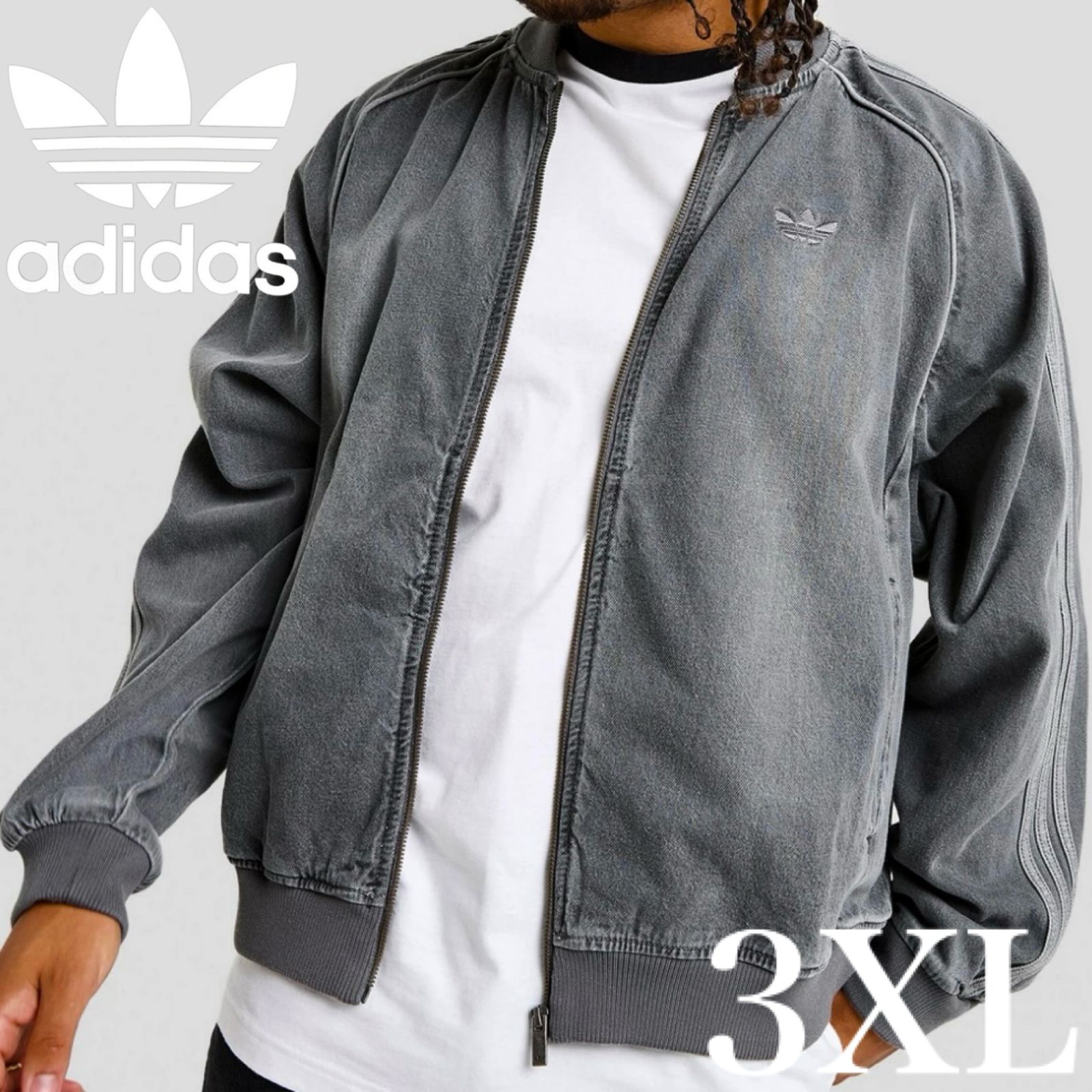 新品3XL⭐️adidas アディカラー ルーズSST デニム ブラック