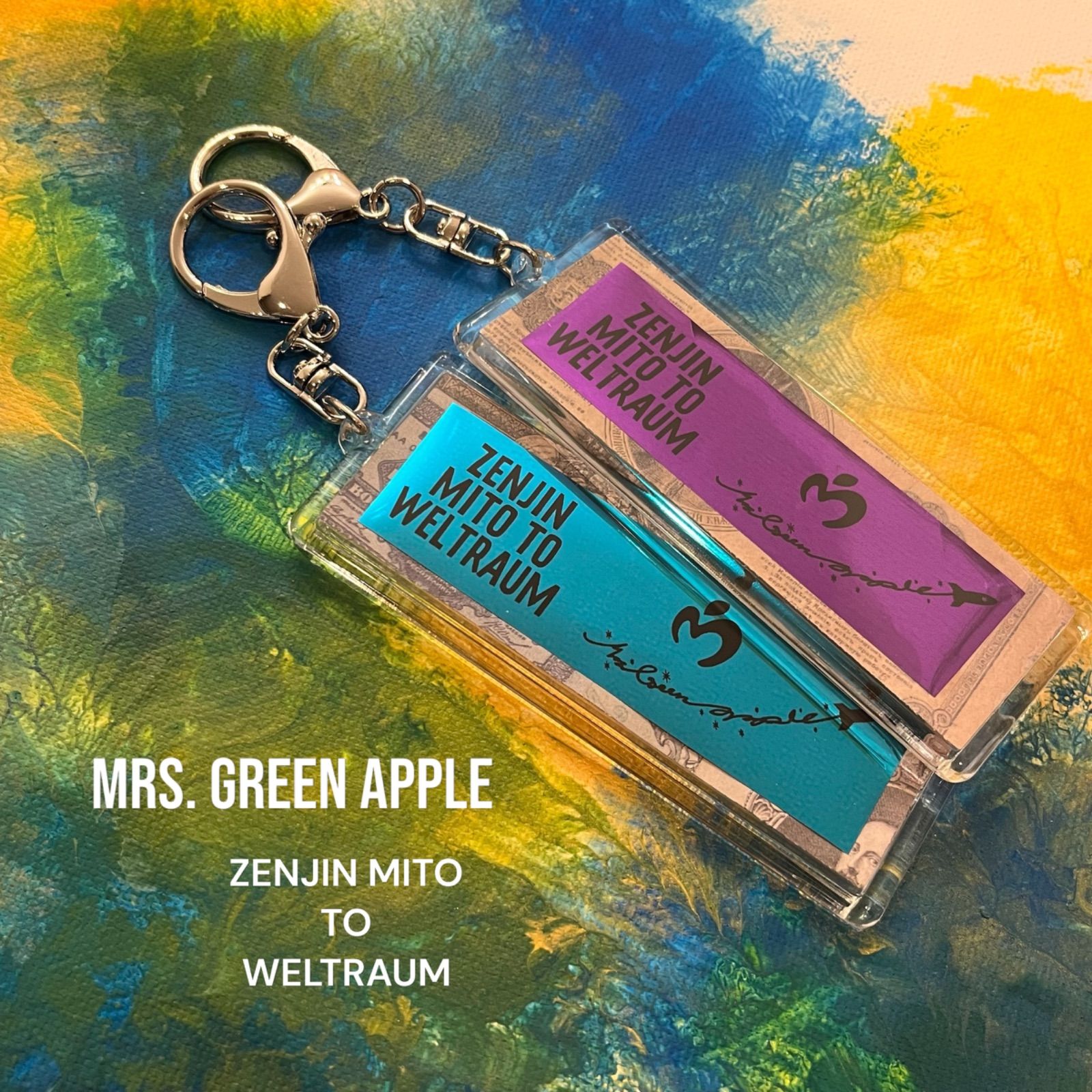 Mrs. GREEN APPLE 銀テープキーホルダー