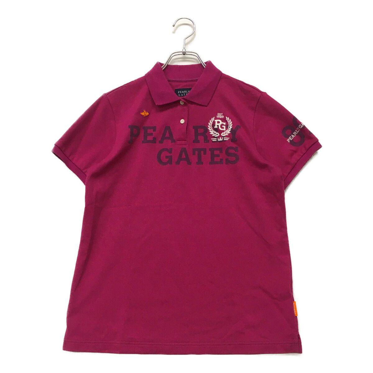 中古 レディース パーリーゲイツ PEARLY GATES 半袖ポロシャツ 2(L) 紫 パープル