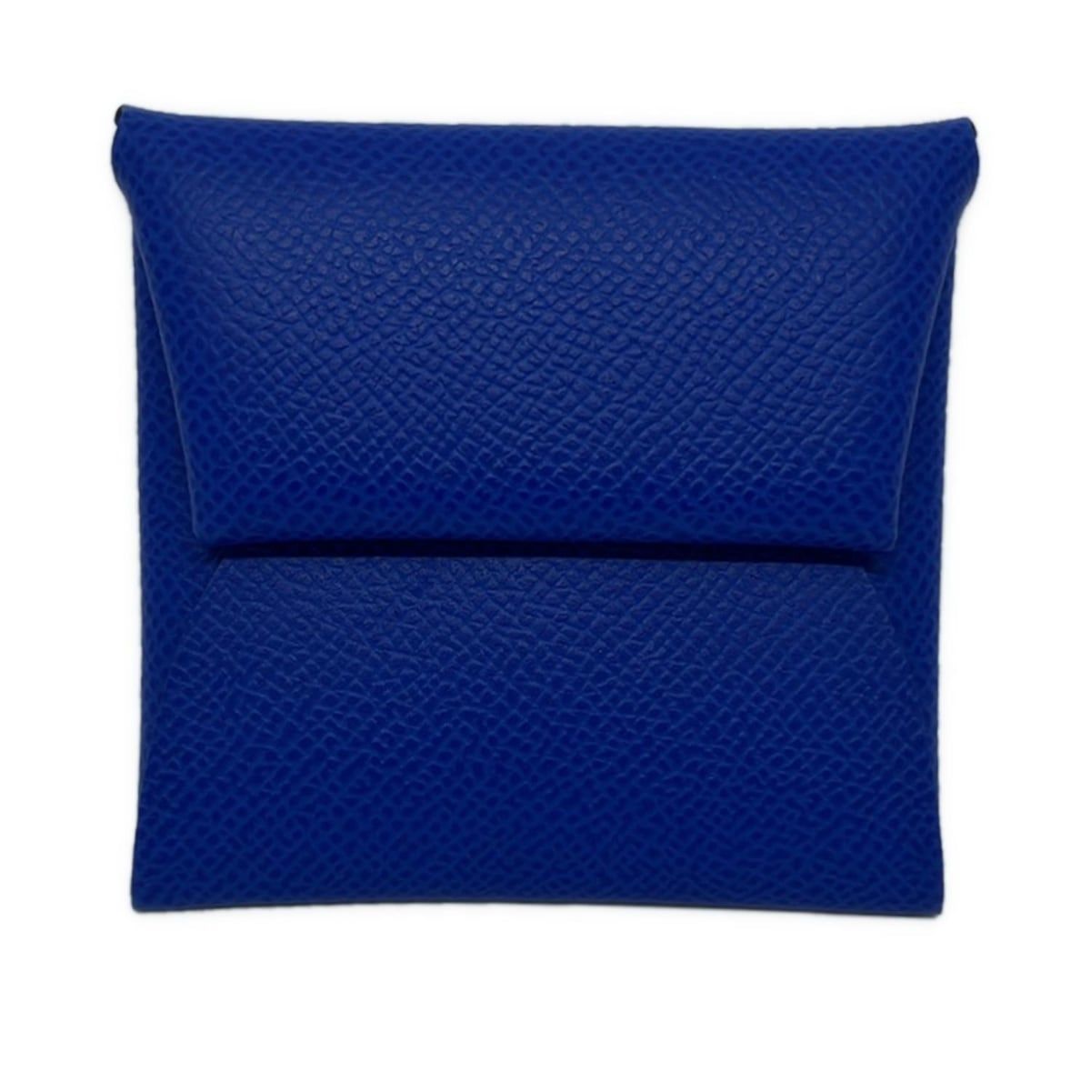 HERMES エルメス コインケース バスティア ブルーロワイヤル