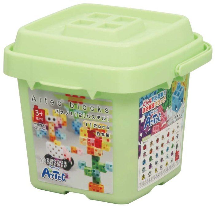 アーテック Artecブロック バケツ112 パステル 112pcs 76539 （1点）