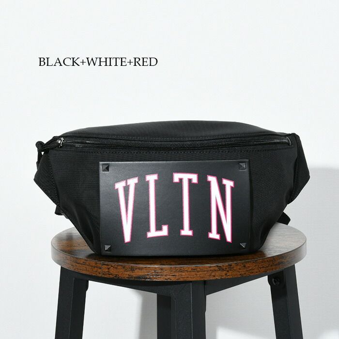送料関税込★VALENTINO★ナイロン VLTN ベルトバッグ★大人気 VALENTINO ヴァレンティノ ボディバッグ 4Y2B0719BHY メンズ