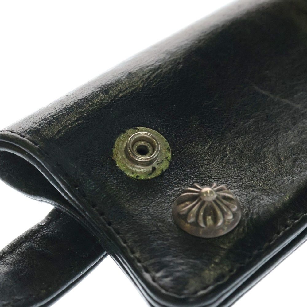 CHROME HEARTS (クロムハーツ) KEY CASE クロスボールボタンレザーキー