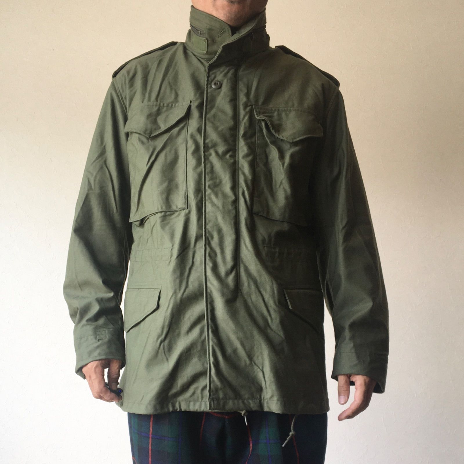 80’s デッドストック【US ARMY】米軍実物 87年製 M-65 4th プラスチックジッパー ミリタリー ジャケット◆Size:US-S-R(1801-30)