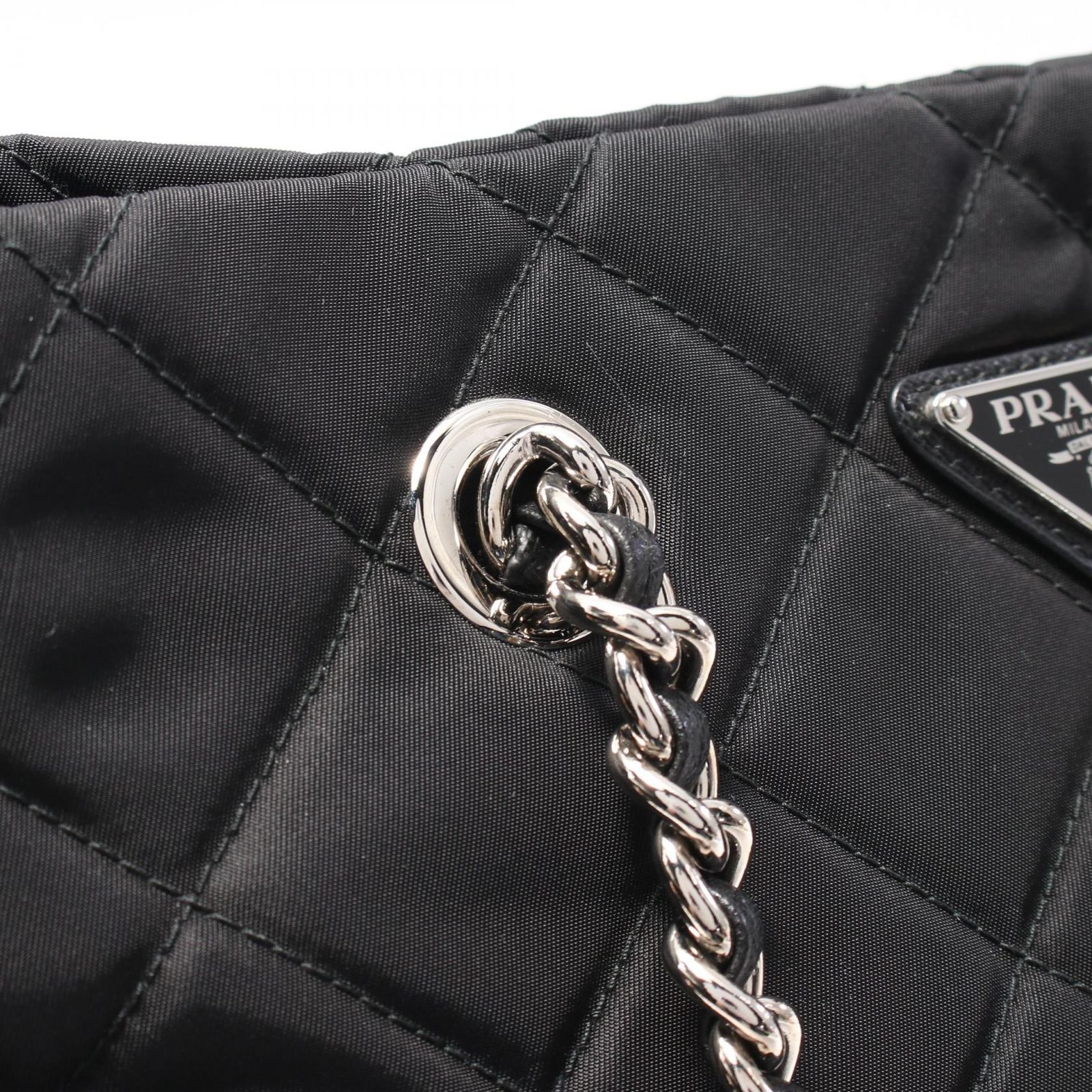 プラダ PRADA トートバッグ TESSUTO IMPUNTU 1BG740 ブラック ナイロン 