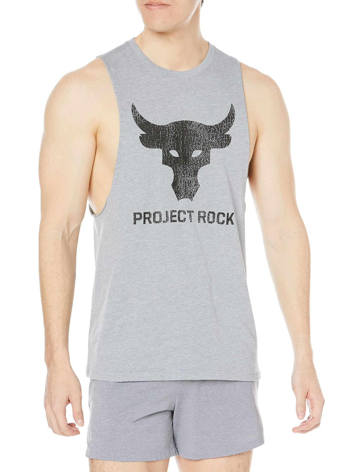 アンダーアーマー UA PJT ROCK BRAHMA BULL TANKSteel Light Heather BlackLG Steel Light Heather | | Black L