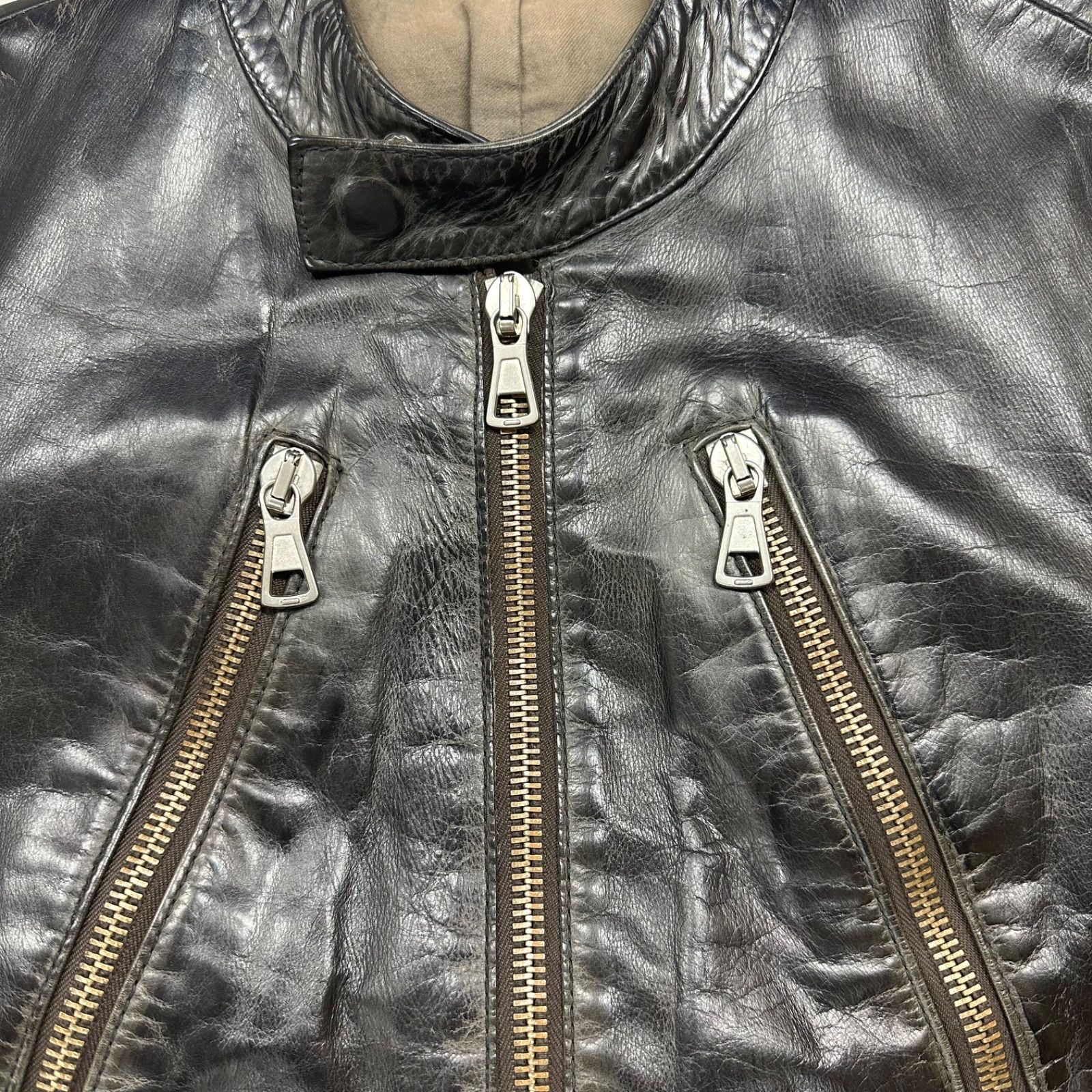 マルジェラ 2011AW ハの字ライダースジャケット サイズ46 マルジェラ 2011AW ハの字ライダースジャケット サイズ46