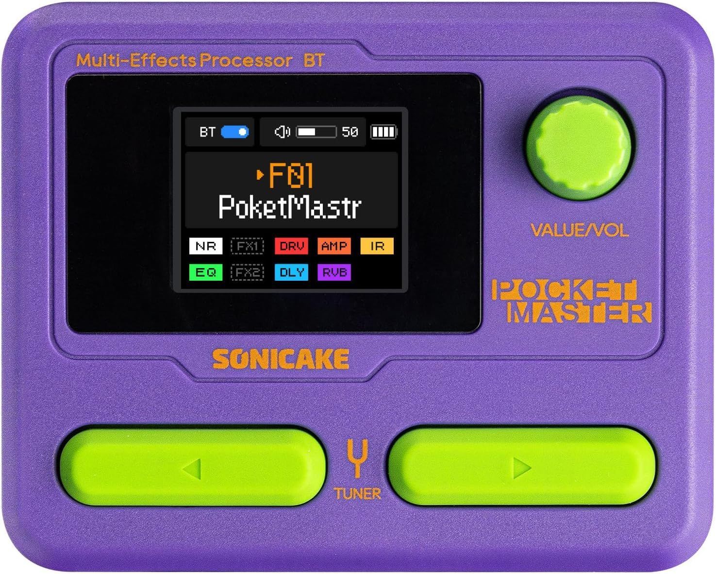 SONICAKE ポケットマスター QME-10 PP マルチエフェクトペダル Sonicake Pocket Master Compact Multi-effects Processor (QME-10)