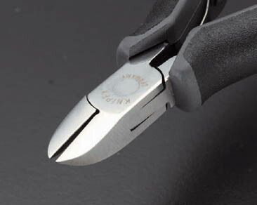 クニペックス KNIPEX ESDエレクトロニクスニッパー115mmラウンドヘッド7702-115ESD