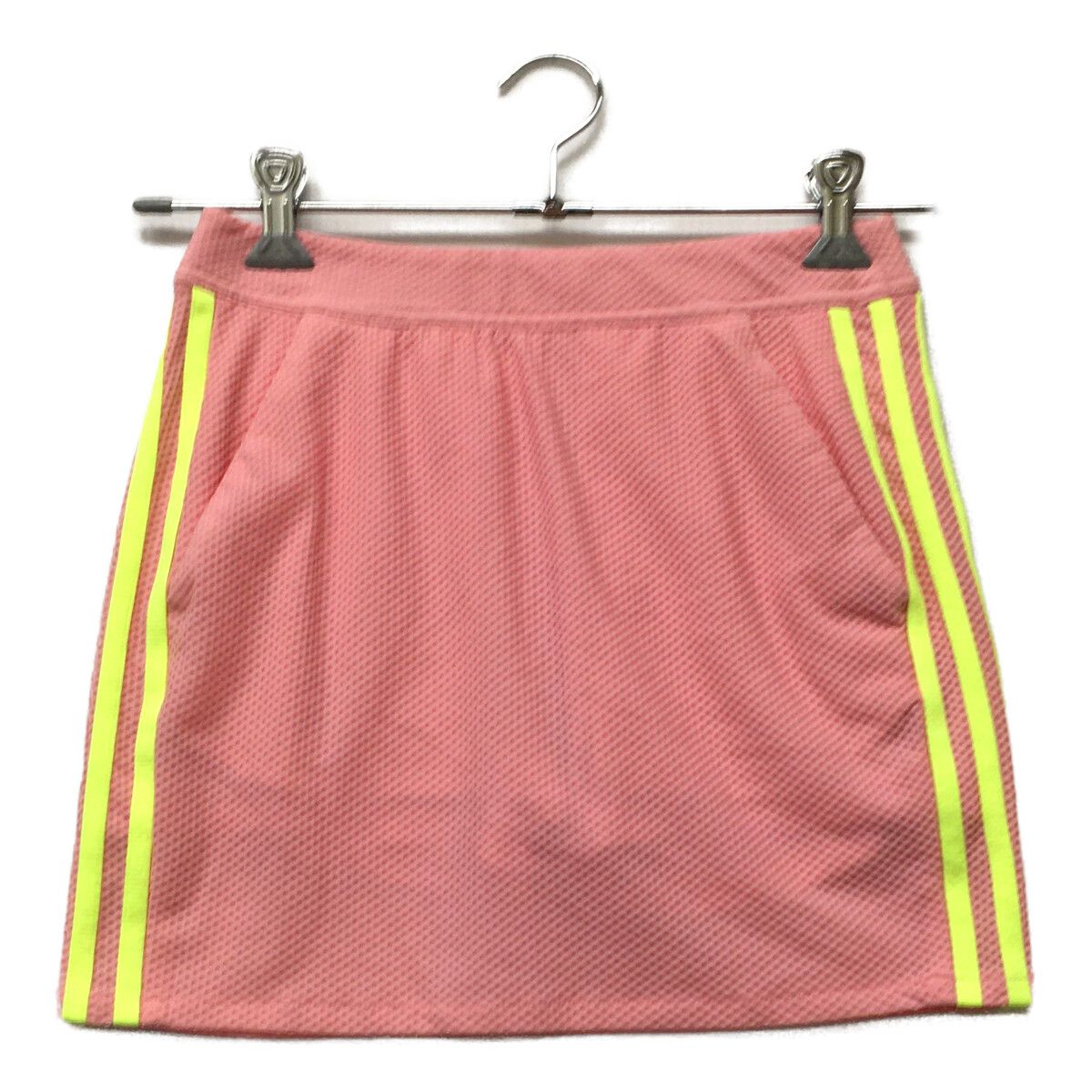 中古 レディース アディダス adidas スカート M ピンク 一体型インナーパンツ付き ストレッチ ウエストゴム