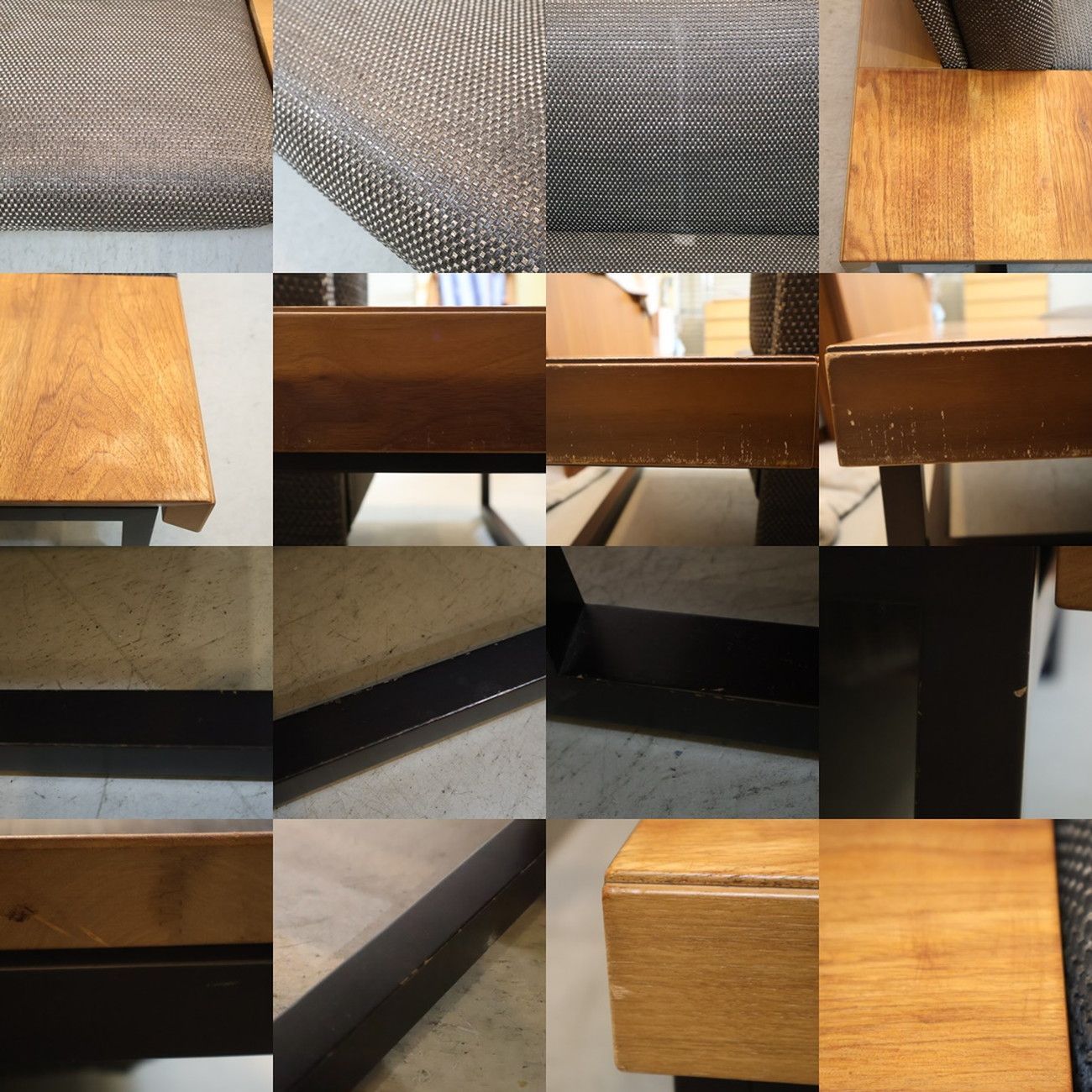 ウォールナット材 トリプルソファ