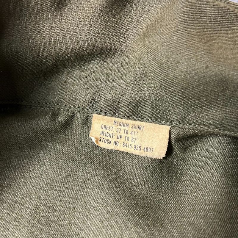 70s 米軍実物 US ARMY ノーメックス ヘリクルー シャツ M-S / 70