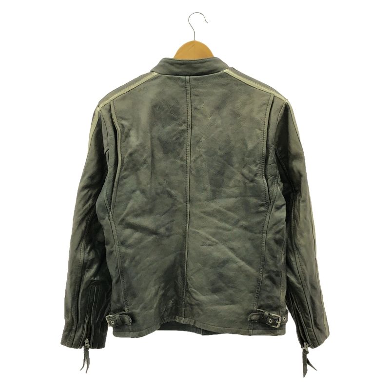 中古】SCHOTT レザージャケット L 3101010 カーキ ショット 牛革[10 