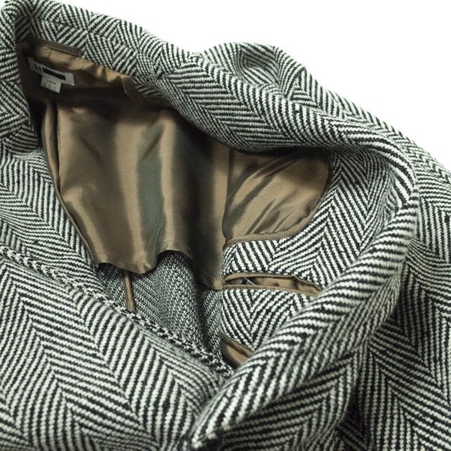 ☆極美品☆H BEAUTY&YOUTH ヘリンボーンツイード　ビックコート 新品 H BEAUTY&YOUTH エイチ ビューティーアンドユース HERRINGBONE
