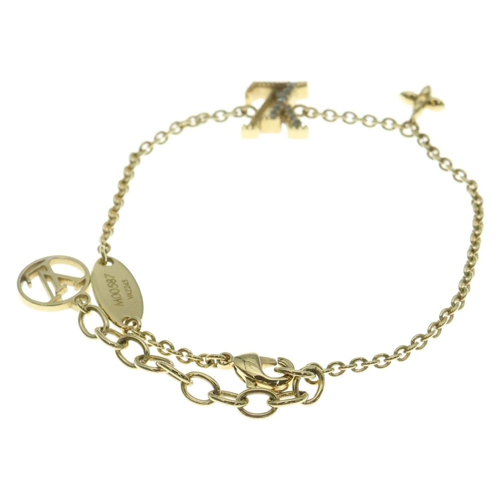 LOUIS VUITTON ルイヴィトン LVアイコニック ブレスレット ゴールド チェーン M00587