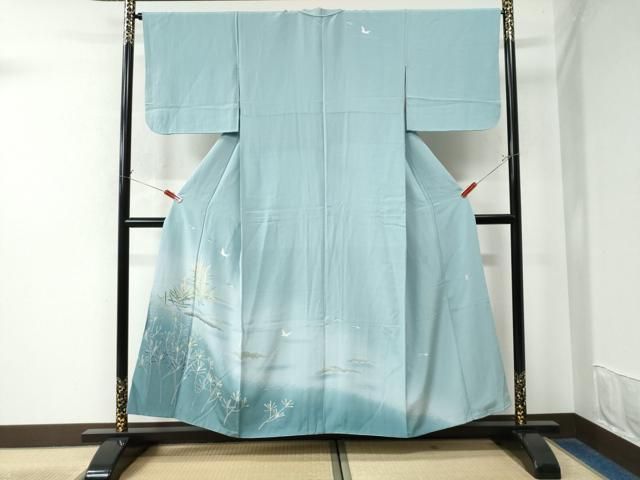 平和屋着物○訪問着 友禅 作家物 枝花文 暈し染め 正絹