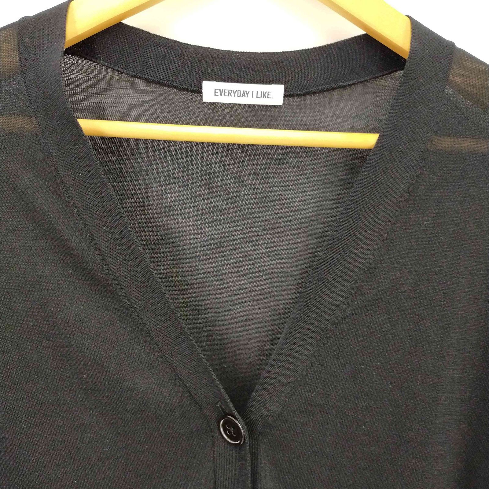Semi Sheer Vネック カーディガン Deuxieme Classe