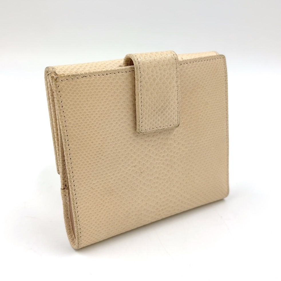 GUCCI GGマーモント パイソン柄 レザー アイボリー 財布 シルバー