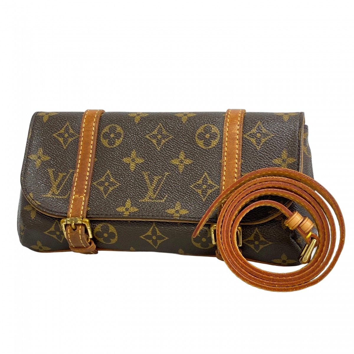 ルイヴィトン M51159 モノグラム ポシェット マレル ウエストバッグ 茶色 ルイ・ヴィトン(LOUIS VUITTON)ルイヴィトン モノグラム
