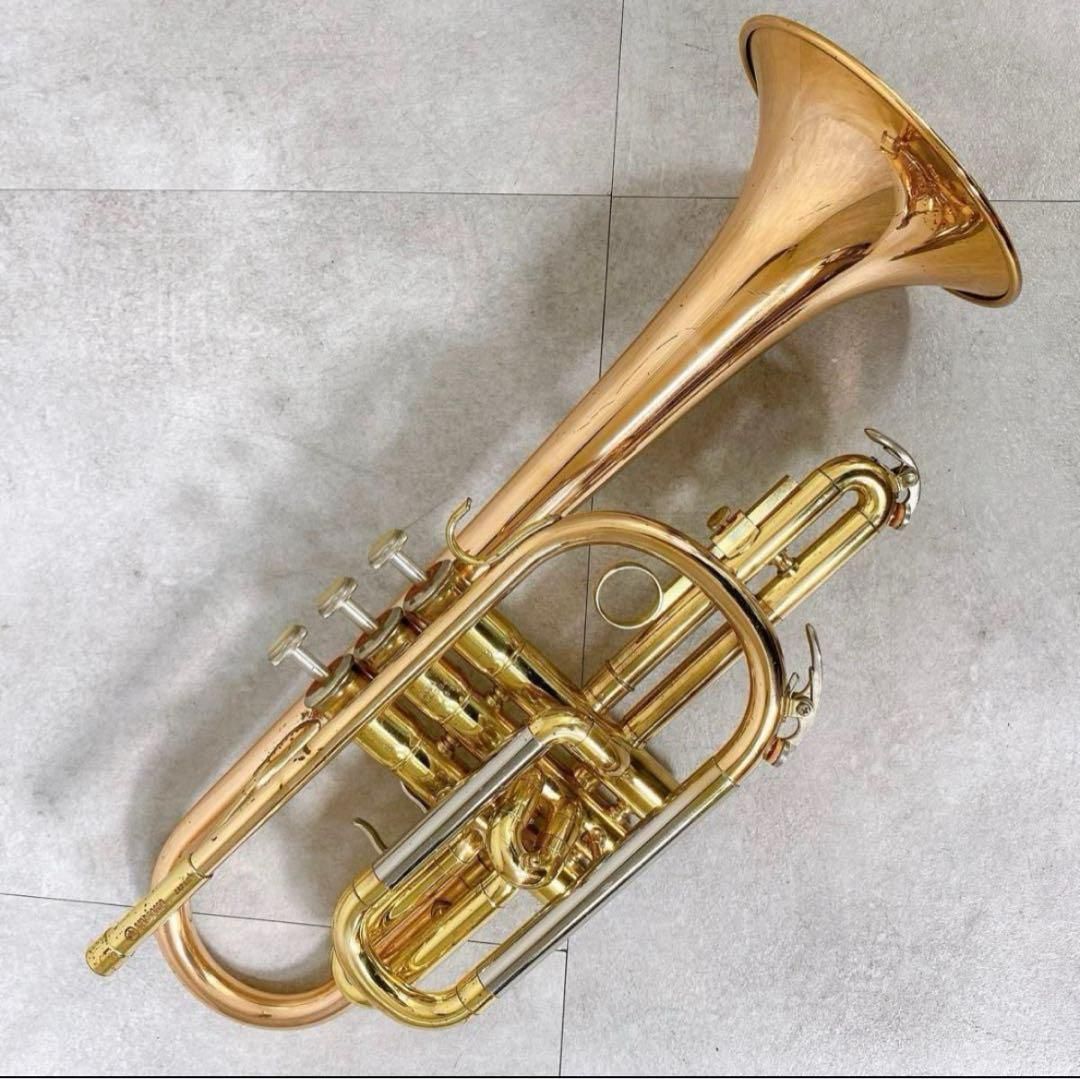 W228 メンテナンス済 YAMAHA ヤマハ YCR-334 赤ベル コルネット